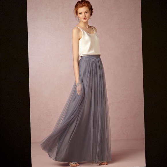 tulle maxi skirt bridesmaid